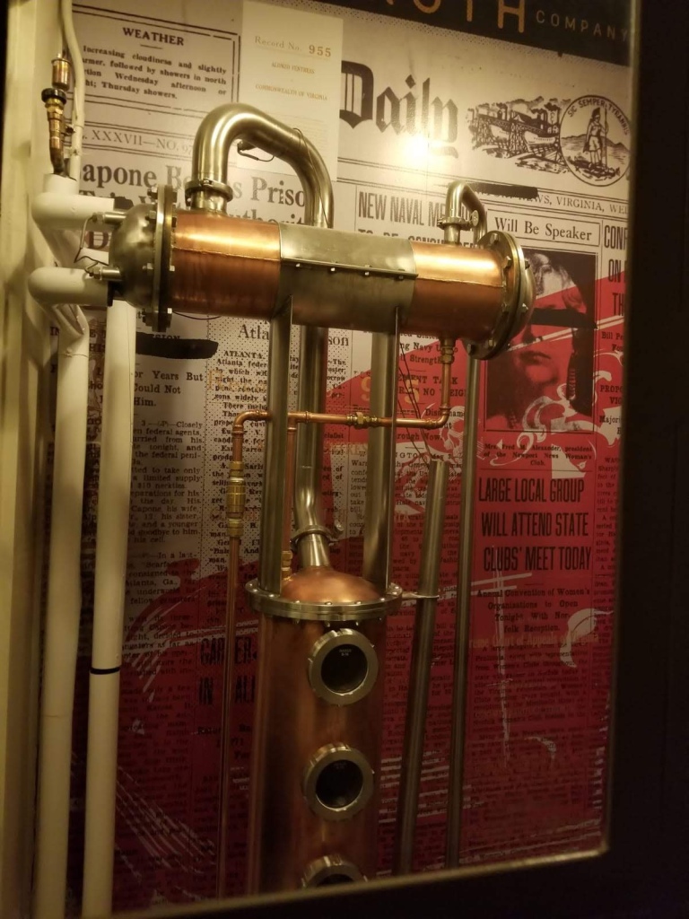 Tarnished Truth Distillery inside the Historic Cavalier Hotel